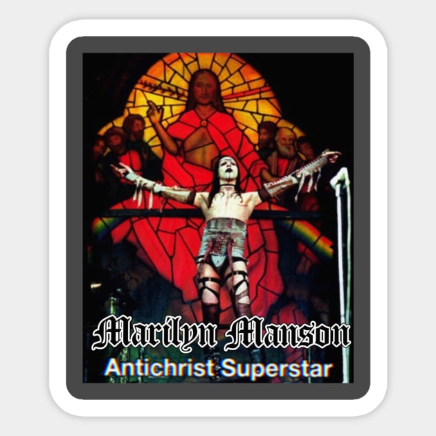 Manson is God Sticker by ArtCoffeeLust